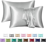 100% Pure Mulberry Silk Pillowcase for Hair and Skin - Hypoallergenic, Soft & Breathable, Envelope Closure Design,2 pack