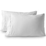 Alansma 400 Thread Count Cotton King Pillowcases - Set of 4, Dark Gray  – Pillow Inserts Not Included