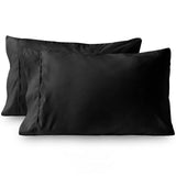 Alansma 400 Thread Count Cotton King Pillowcases - Set of 4, Dark Gray  – Pillow Inserts Not Included